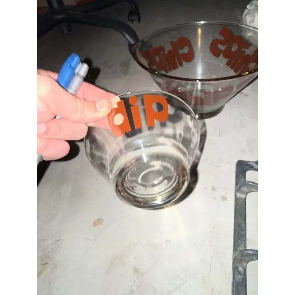 Vintage MCM Wheaton Glass Chip and Dip Bowl
